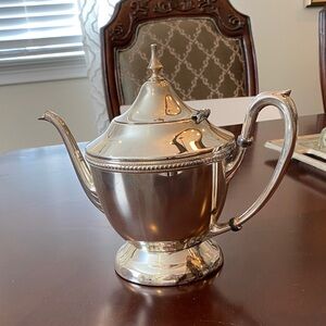 Glastonbury Elegant Silver Teapot